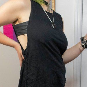 Black Joan Jett x Tripp NYC Hot Topic cutout shirt